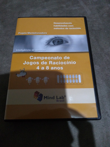 Dvd Mind Lab-campeonato De Jogos De Raciocínio 4 A 8 Anos!