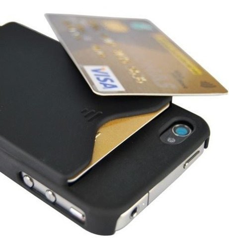 Capa Capinha iPhone 4 4s Slot Cartão  Case Luxo + Pelicula