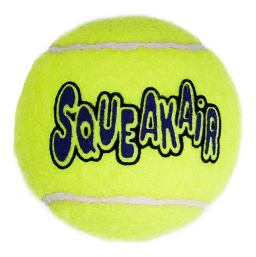 Kong Squeakair Balls Paquete 3 Pelotas De Tenis Medianas Color Amarillo