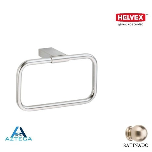 Toallero De Argolla Rectangular Para Baño Helvex Cromo