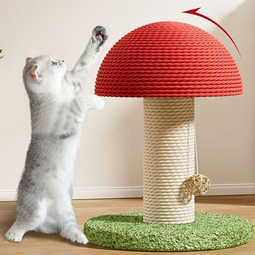2x Cat Scratch Postes Pet Toys Pet Mushrooms En Forma De
