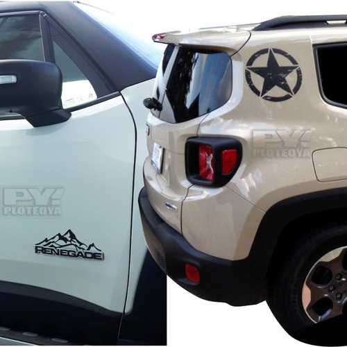 Calcos Estrellas + Montañas Jeep Renegade - Ploteoya