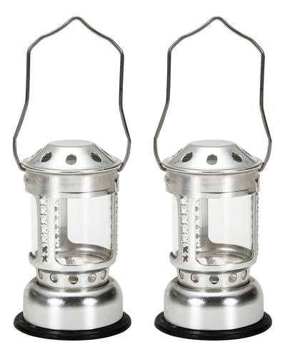 K Farol Portátil De Aluminio Con Forma De Vela Para Acampar