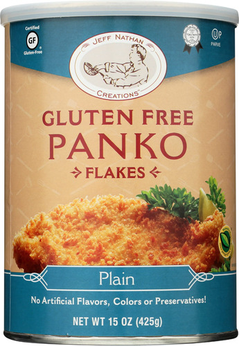 Jeff Nathan Creaciones Sin Gluten Plain Panko Copos, 15 onza