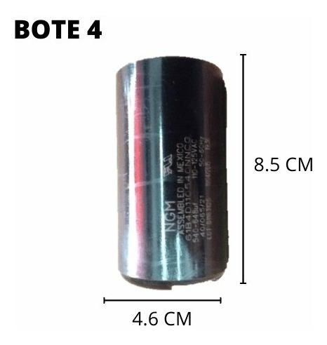 Capacitor Arranque 110 V 540-648mf/bote 4