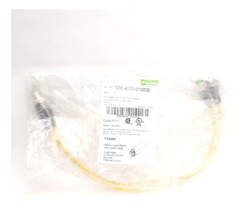 Murr Elektronik 7000-40701-0130030 Y-splitter, M12 M Ccs