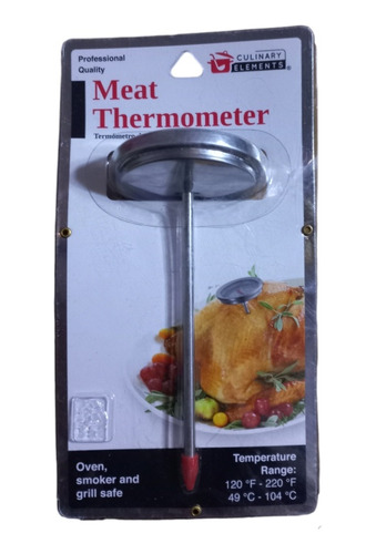 Termometro De Temperatura Para Carnes Y Horno, Nuevo