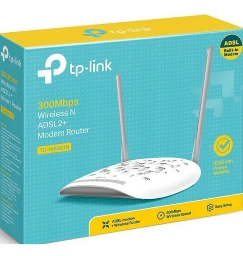 Modem Wifi Router W8961n Tp-link Adsl2+ Aba Garantía 5 Años