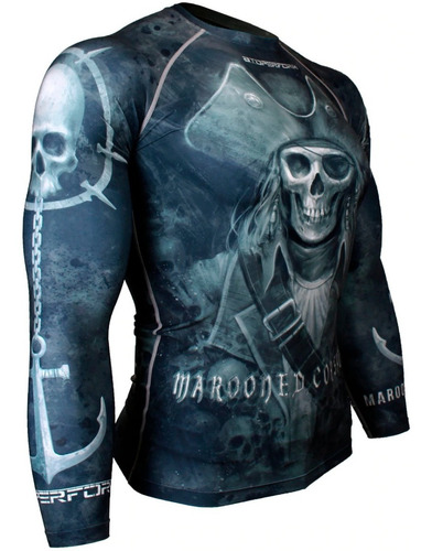Imagen 4 de 6 de Remera Btoperform Compresión Rashguard Marooned