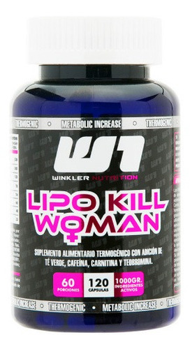 Lipo Kill Woman Quemador 120 Caps Winkler. Todo Chile