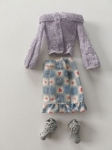 Barbie Outfit 23 Falda Y Blusa (Usado)