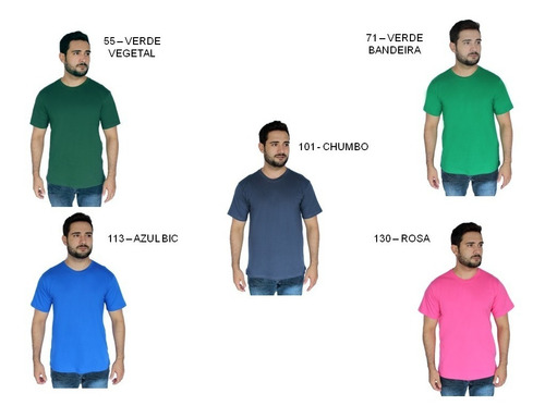 Imagem 6 de 6 de Kit 3 Camiseta Plus Size Gola Careca G2g3g4 G5 G6 G7 Zambelê