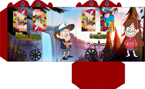 Gravity Falls Kit Imprimible Personalizados