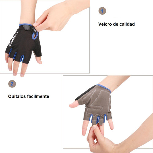 Guantes Cortos Mochos Palma 3d Bicicleta Ciclismo Ruta Mtb