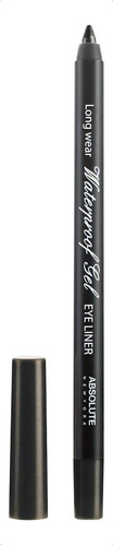 Delineador Absolute New York Delinear Gel Eyeliner em gel impermeável Twinkle Black, cor preta