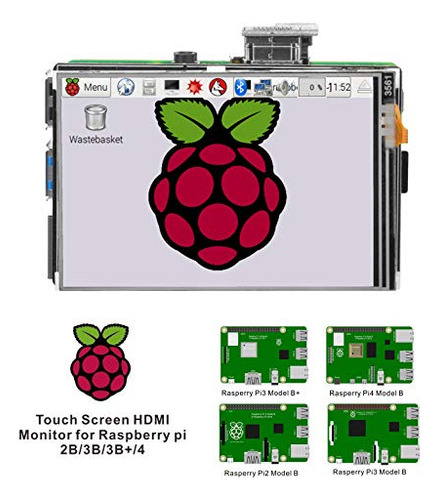 Monitor Hdmi Con Pantalla Táctil Lcd Osoyoo De 3.5 Pulgadas