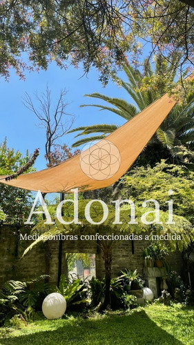 Imagen 4 de 7 de Toldo Vela Triangular Media Sombra Premium 2 X 3 M