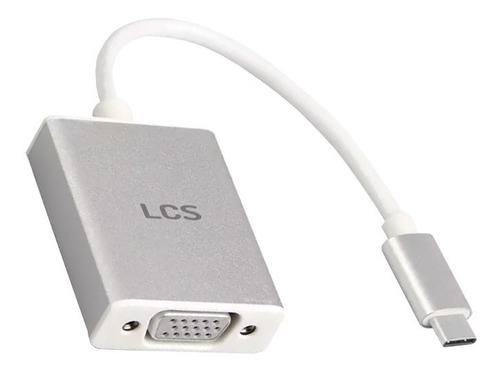 Imagen 3 de 3 de Cable Adaptador Conversor Usb-c A Vga Lcs Premium Full Hd