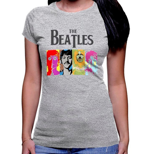 Camiseta Premium Dtg Rock Estampada The Beatles