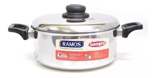 Cacerola Aluminio  24cm Ramos Siempra Brasil