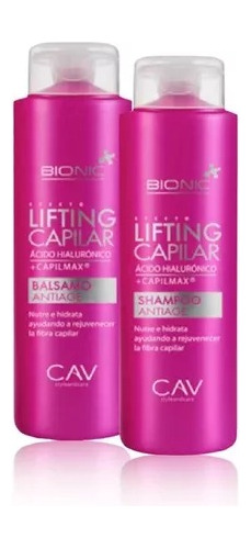 Combo Shampoo + Bálsamo Bionic Antiage Cav De 250 Ml