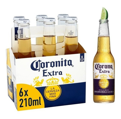 Cerveza Corona Coronita 210ml - mL a $124