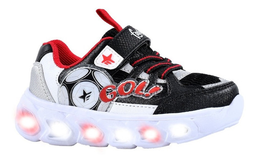 Zapatillas Luz Footy Nene Nena Abrojo Unicornio Fútbol Luz 