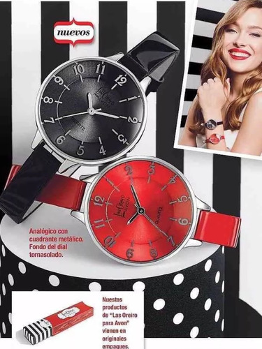 Reloj Pulsera Las Oreiro Avon Rojo Usado