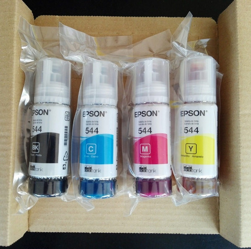 Imagen 2 de 4 de Tinta Epson 544 X 4 U Original L1110 L1210 L3110 L3210 L3150
