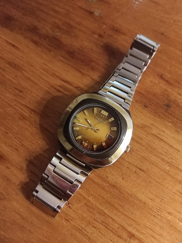 Reloj Citizen Blackie - Blg 6000 (1974s) Japan Coleccion Dorado Dorado Marrón Tornasolado (Usado)