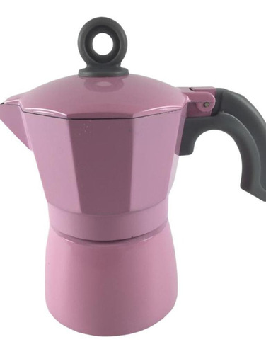 Imagem 4 de 5 de Cafeteira Italiana Aço Inox 150ml 3 Xicaras Rosa Wincy K6509
