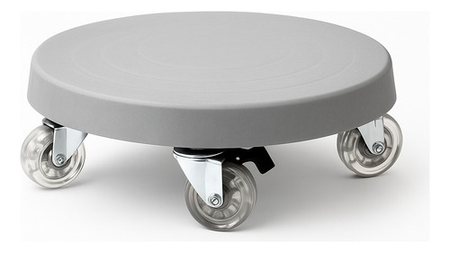 Suporte Resistente Cimento 30cm C/ Rodas Vaso Pesado 160kg Cimento Natural Circulos