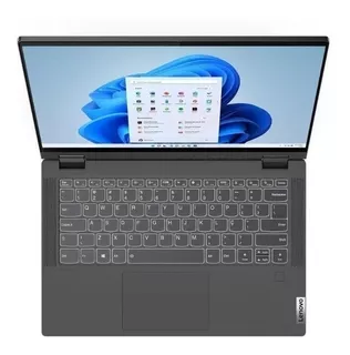Notebook Lenovo IdeaPad 14ITL05 graphite gray táctil 14", Intel Core i5 1135G7 8GB de RAM 256GB SSD, Intel Iris Xe Graphics G7 80EUs 1920x1080px Windows 11 Home