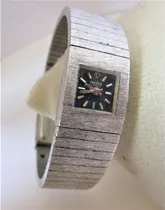 Comprar Reloj Suizo Vintage Tressa Cuerda Dama Chapa Rado Nivada Chapa Oro Blanco Chapa Oro Blanco Acero