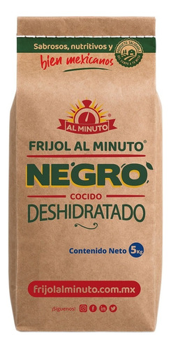 Frijol Negro Deshidratado Al Minuto 5kg Rinde Al Menos 15kg