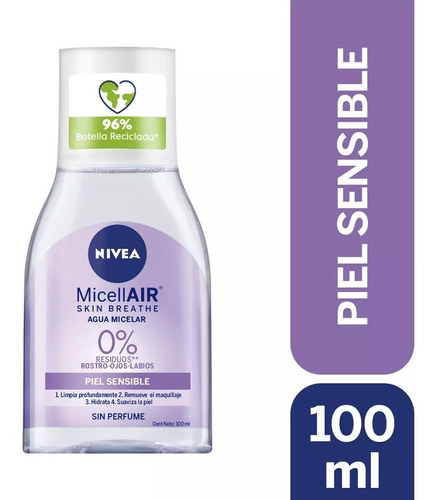 Nivea Loción Micelar 3 En 1 Nivea Piel Sensible 100ml