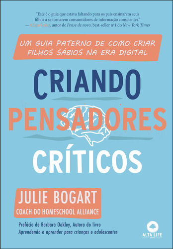 Libro Criando Pensadores Criticos De Bogart Julie Alta Life