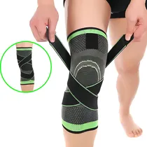 Comprar Joelheira De Compressão Ortopedica Ajustável Proteção Fitnes Cor Verde Tamanho Gg