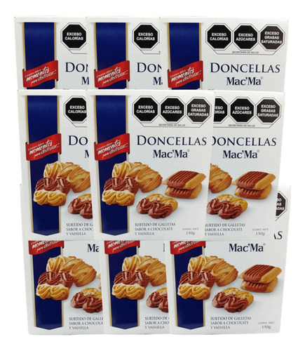 Doncellas Galleta 11 De 150g C/u Chocolate Vainilla Mac Ma