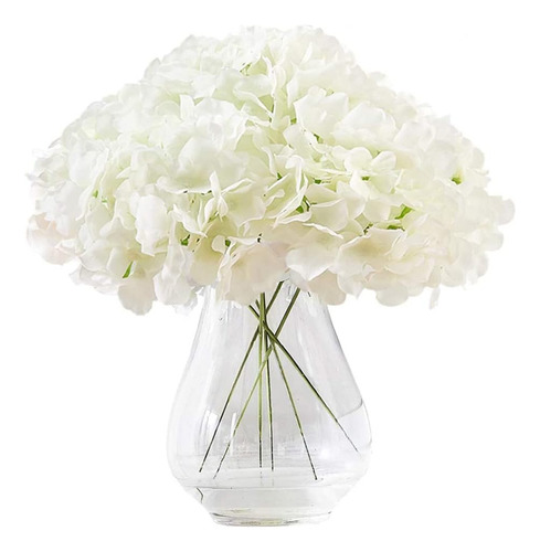 Hortensia Flor De Seda, Hortensia Artificial Con Tallos