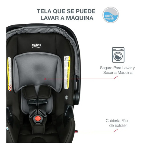 Coche Travel System Britax B-lively/ B-safe Gen2 Flexfit Fog