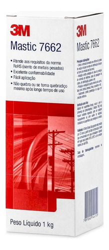 Massa Calafetar 3m Mastic 1kg 7662 &nbsp;&nbsp;&nbsp;&nbsp;&