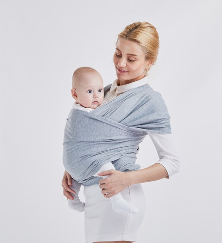 Fular Para Bebé Ergobaby Aura - Rayas Gris