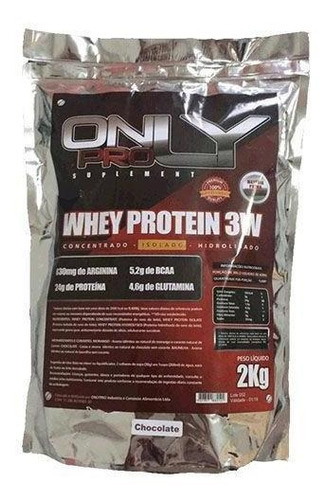 Whey Protein 3w 2 Kilos Only Pro Chocolate