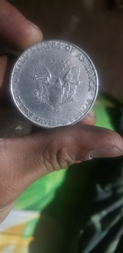 Monedas De 1 Dolar 1881 Y 1990 Plata Fina