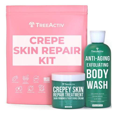 Treeactiv Kit De Reparacin De Piel Crepey, Gel Corporal Exfo