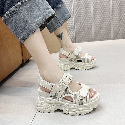 Sandalias Para Mujer Zapatos De Cómodas Plataforma Deportes