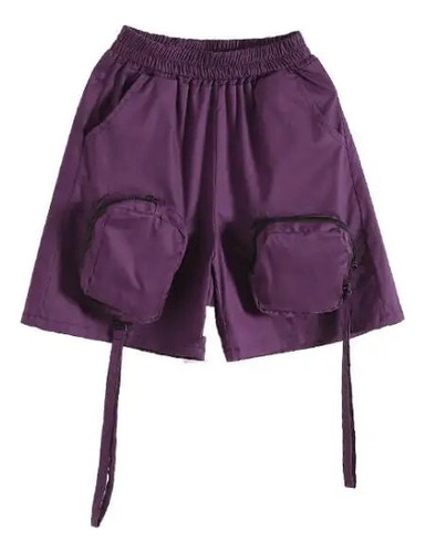 Camisa De Solapa Morada Fresca Para Niños, Pantalones Cortos