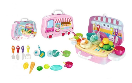 Kit Maleta Brinquedo Master Chef Cozinha Acessórios Infantil