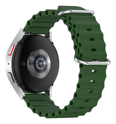 Pulseira 22mm Oceano Para Colmi V68 Colmi C63 Haylou Rs4 Max Cor Verde